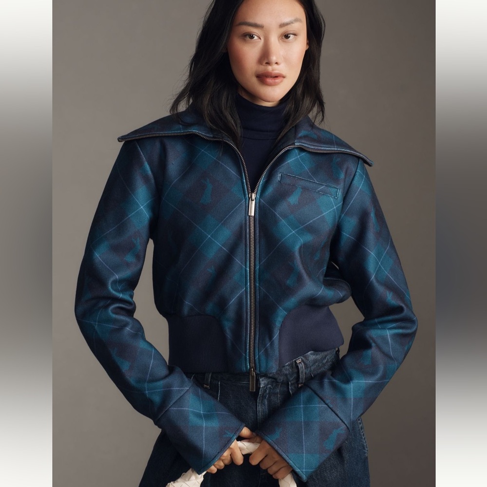 NWT Maeve Shrunken Bomber Bunny Jacket